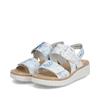 Rieker Platform Twin Velcro Strap Sandal - Multi
